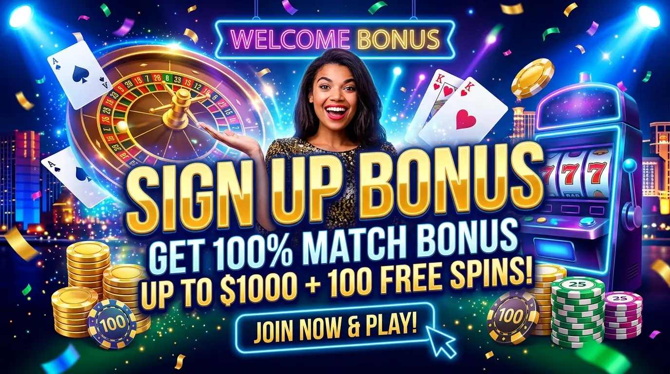 Jackpot City sign up bonus